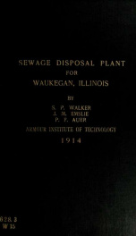 Design of a sewage disposal plant for Waukegan, Illinois_cover