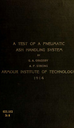 A test of a pneumatic ASH handling system_cover