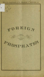 Foreign phosphates, being a lecture delivered before the Young Men's Christian Association, April 21, 1879_cover