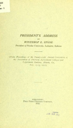 President's address_cover