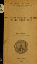 Agricultural instruction for adults in the British empire .._cover