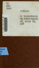 Il brigantaggio nel dipartimento del Basso Po, 1809_cover