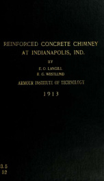 Reinforced concrete chimney 150' - 0' x 6 '- 6" Pennsylvania Lines West of Pittsburgh at Indianapolis, Indiana_cover