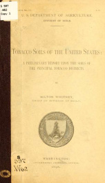 Tobacco soils of the United States: a preliminary report upon the soils of the principal tobacco districts_cover