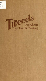 Tweeds system of farm accounting_cover