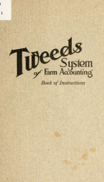 Tweeds system of farm accounting_cover