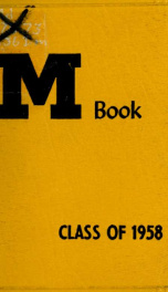 The "M" book of the University of Maryland 1954/1955_cover