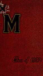 The "M" book of the University of Maryland 1948/1949_cover