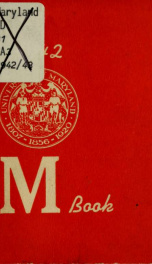 The "M" book of the University of Maryland 1942/1943_cover