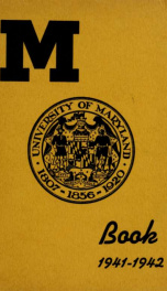 The "M" book of the University of Maryland 1941/1942_cover