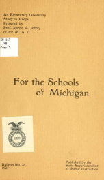 An elementary laboratory study in crops for the schools of Michigan_cover