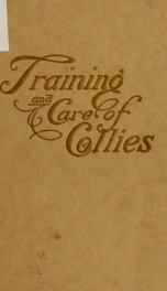 Training and care of collies_cover