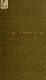Maine agricultural statistics; resources and opportunities, with illustrations_cover