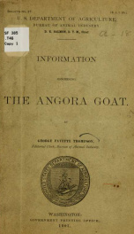 Information concerning the Angora goat_cover