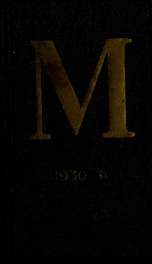 The "M" book of the University of Maryland 1930/1931_cover