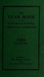 The Year book of the Congregational Christian churches of the United States of American. 1929-60 v. 82/v. 88_cover