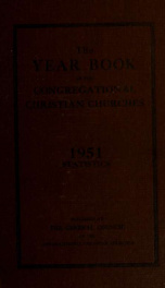 The Year book of the Congregational Christian churches of the United States of American. 1929-60 v. 74/ v. 80_cover