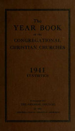 The Year book of the Congregational Christian churches of the United States of American. 1929-60 v. 64/v. 70_cover