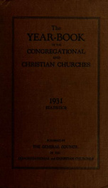 The Year book of the Congregational Christian churches of the United States of American. 1929-60 v. 54/v. 60_cover
