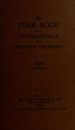 The Year book of the Congregational Christian churches of the United States of American. 1929-60 v. 52/v. 58_cover