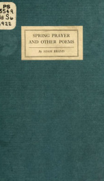 Spring prayer, and other poems_cover