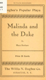 Malinda and the duke .._cover