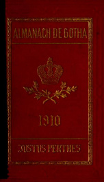 Almanach de Gotha yr. 1910_cover