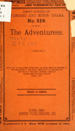 The adventuress .._cover