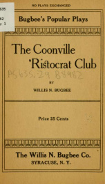The Coonville 'Ristocrat Club .._cover