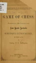 A game of chess .._cover