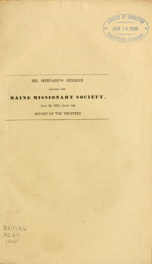 The duty of helping the weak : a sermon, delivered in Bangor, June 24, 1835, before the Maine Missionary Society, at its twenty-eighth anniversary_cover