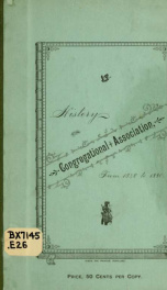 History of the Congregational association of Oregon and Washington territory_cover