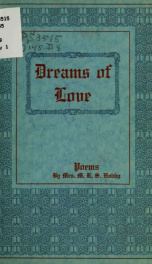 Dreams of love, poems_cover