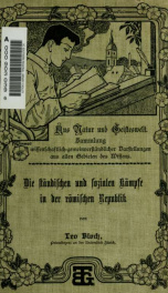 Die ständischen und sozialen kämpfe in der Römischen republik_cover