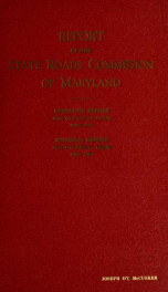 Report of the State Roads Commission of Maryland for the years .. 1949/1950_cover