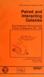 Paired and interacting galaxies : International Astronomical Union Colloquium no. 124_cover