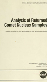 Analysis of returned comet nucleus samples : proceedings of a workshop held at Milpitas, California, January 16-18, 1989_cover