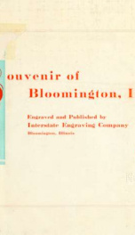 Souvenir of Bloomington, Illinois 1912_cover