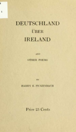 Deutschland über Ireland, and other poems_cover