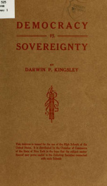 Democracy vs. sovereignty;_cover