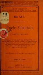 Uncle zeberiah .._cover