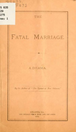 The fatal marriage .._cover