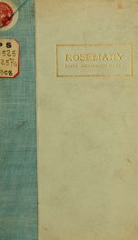 Rosemary, a book of verse_cover