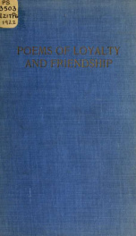 Poems of loyalty and friendship_cover