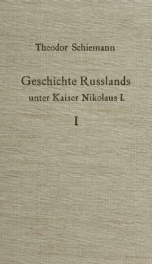 Geschichte Russlands unter Kaiser Nikolaus I. 1_cover