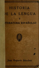 Historia de la lengua y literatura españolas_cover