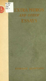 Extra muros, and other essays_cover