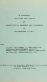 An agreement regarding the conduct of transportation planning and programming in northeastern Illinois_cover