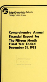 Comprehensive annual financial report for fiscal year ended ... 1983_cover