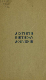 Sixtieth birthday souvenir .._cover